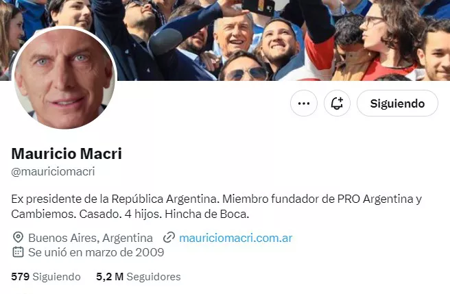 Twitter Mauricio Macri