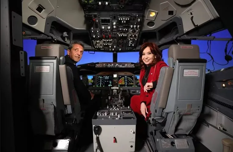 Cristina junto a Massa