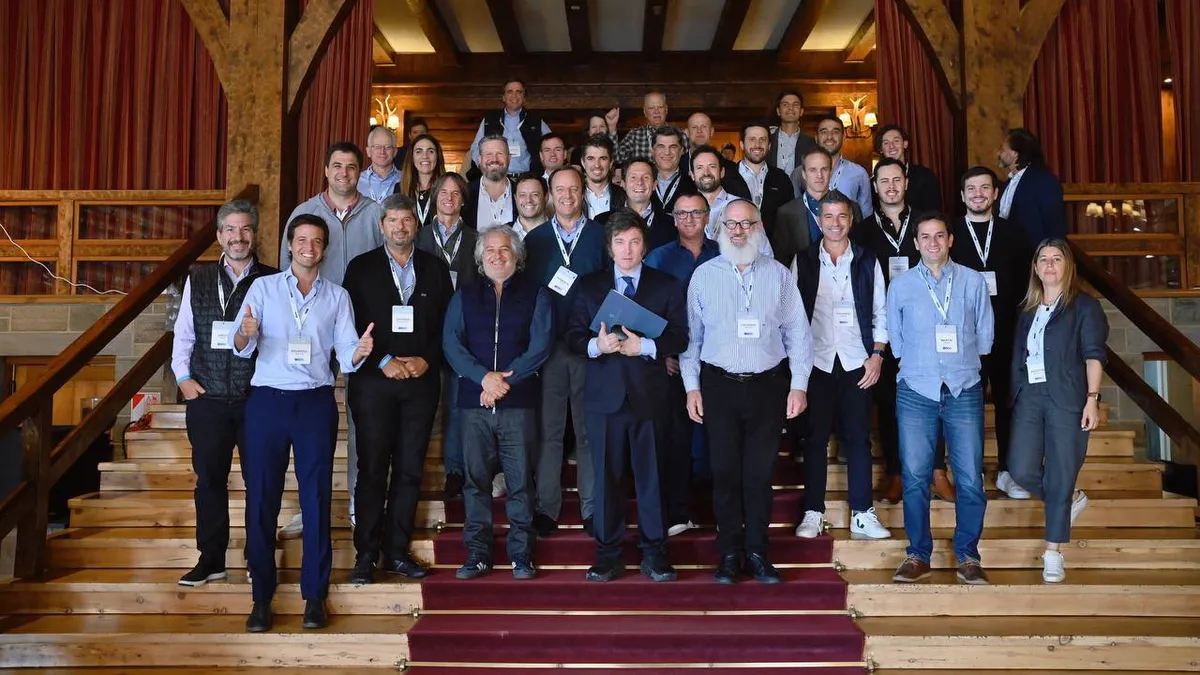 Javier Milei en el foro Llao Llao