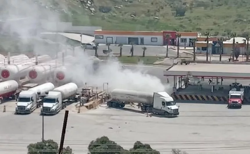 Explosión en carretera