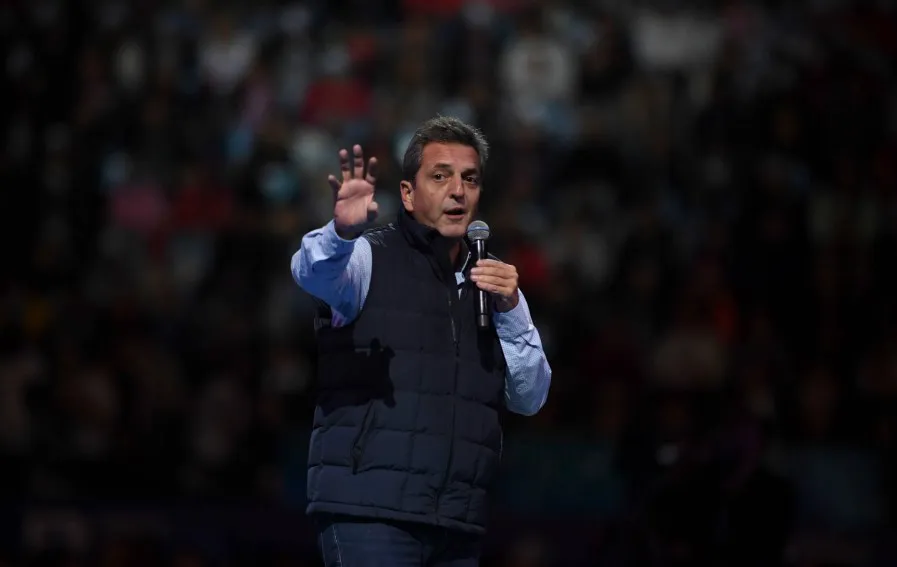 Sergio Massa en el acto de Frente Renovador