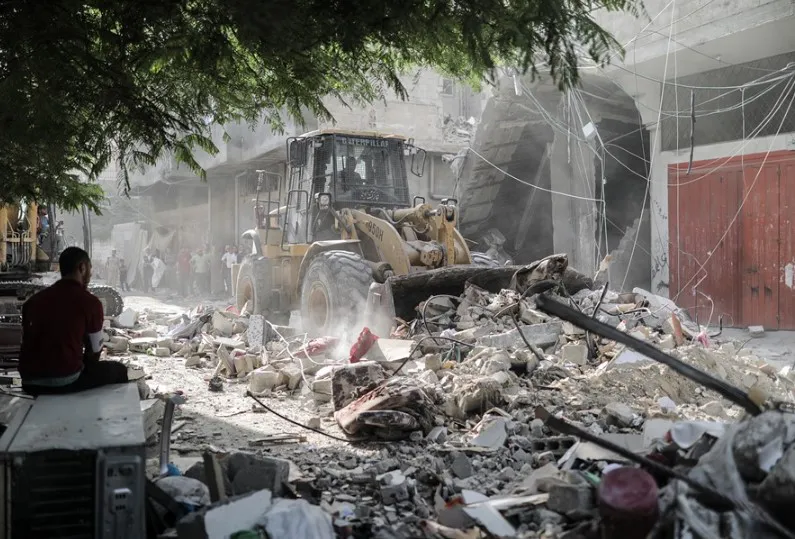 Bombardeos en Israel