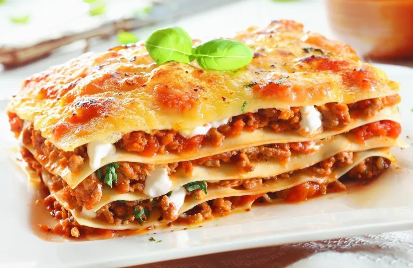 Lasagna italiana casera
