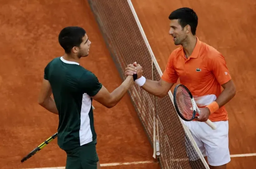 Novak Djokovic y Carlos Alcaraz