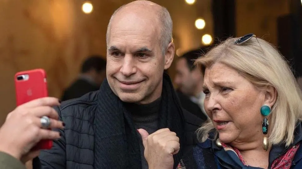 Carrio junto a Rodriguez Larreta