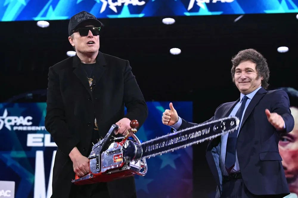 Milei junto a Elon Musk