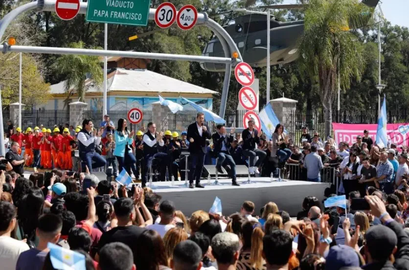 Sergio Massa durante el acto